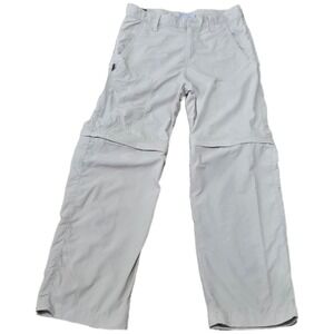 Columbia Sportswear Kids Size S Convertible Zip Off Cargo Pants Beige Omni-Shade